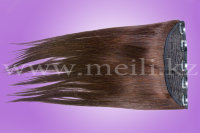 Натуральные прошитые волосы для наращивания, цвет «светлый каштан». №4