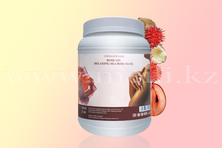 Маска для омоложения кожи тела «Rose oil relaxing sea body mask»