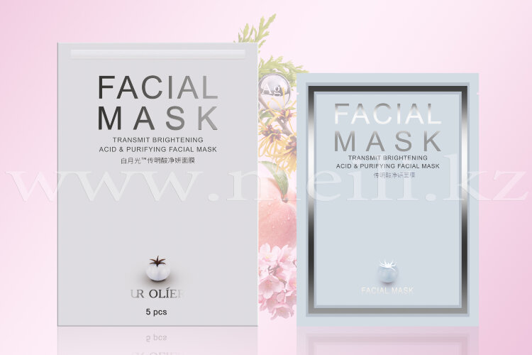 Гидрогелевая маска для лица «Transmit mask». 5 штук. арт 721