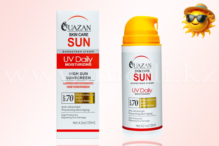 Солнцезащитный крем для кожи «Uazan» SPF70. арт 698