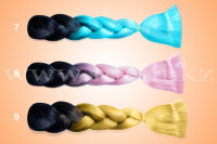 Канеколон «Color mix ombre» для плетения косичек и дредов