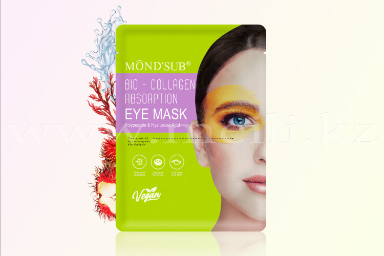 Гидрогелевые патчи вокруг глаз «Polypeptide & Hyaluronic Acid Bio-collagen eye skin mask». арт 215