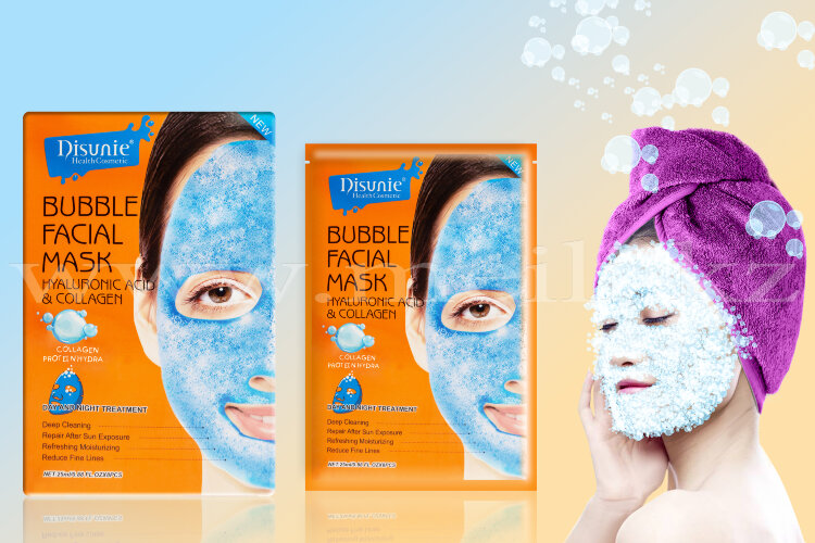Кислородная маска салфетка для лица «Bubble mask». арт 320