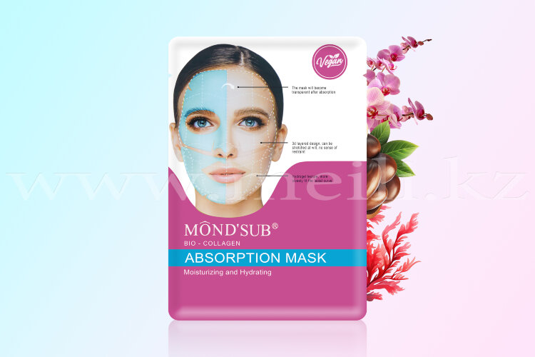 Гидрогелевая маска для лица «Moisturizing and Hydrating Bio-collagen face skin mask». арт 730