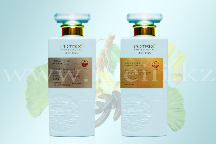 Шампунь и кондиционер для окрашенных волос «Lotrix herbal ledi»