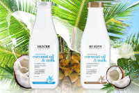 Шампунь и кондиционер для питания и восстановления сухих и поврежденных волос «Coconut oil» по 730 мл