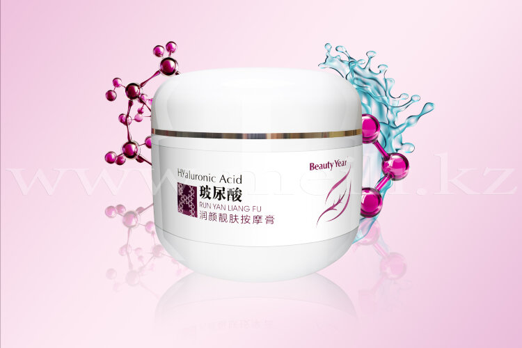 Массажная крем маска для лица «Hyaluronic acid massage  face cream mask». арт 603