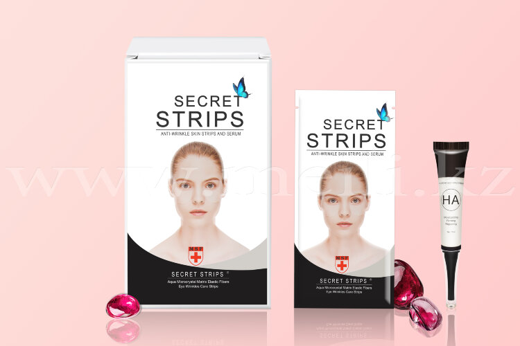 Патчи - тейпы «Secret strips» под глаза. арт 105