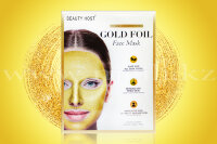 Маска салфетка от морщин для омоложения кожи лица «Gold foil». арт 617
